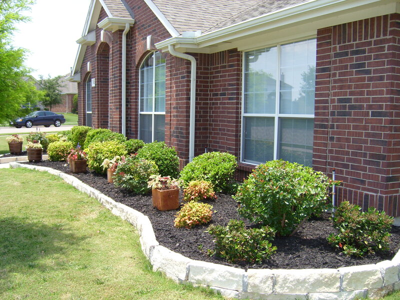 Landscaping, lawn care, shrub maintenance, weed removal.